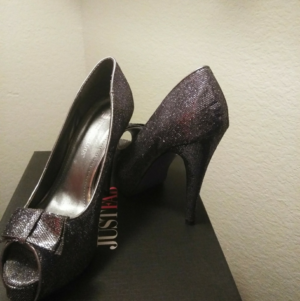 Silver shoes